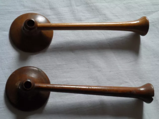 Antique Medical Detachable Monaural Wooden Stethoscope  Two Pieces 2