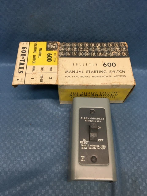Allen-Bradley 600-TAX5 Manual Motor Starter Series A