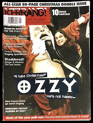 KERRANG! Magazine December 22/29 2001 No 884 Ozzy Osbourne Limp Bizkit UK
