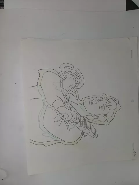 Real Ghostbusters Original Animation Production Art Drawing DIC Venkman Peter