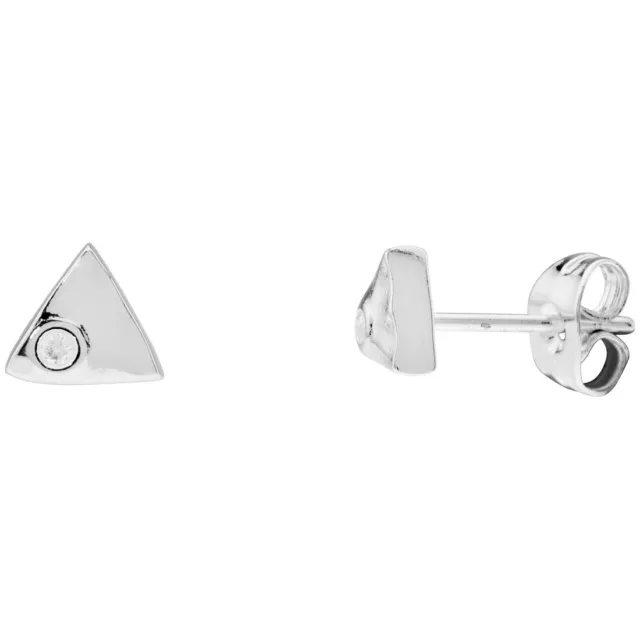 Gorjana Triangle Charm Silver Size Stud Earring 181002702S 2