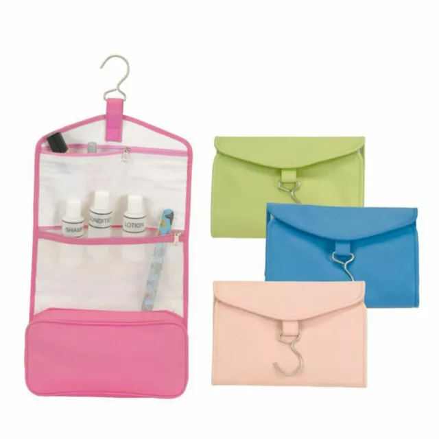 Royce Women's or Men's Leather Hanging Toiletry Travel Bag