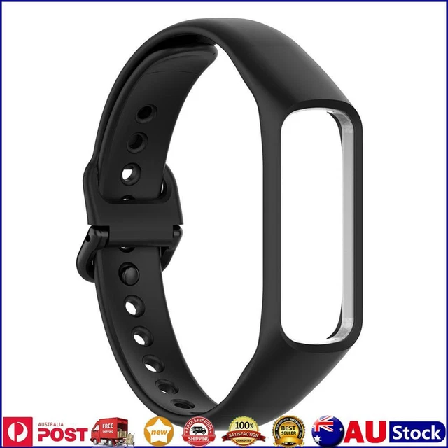Silicone Watchband Adjustable Wristband for Fit-E SM-R375 (Black)