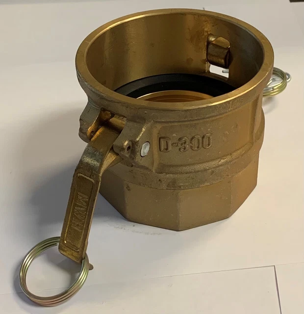 brass camlock D coup x FP 3in
