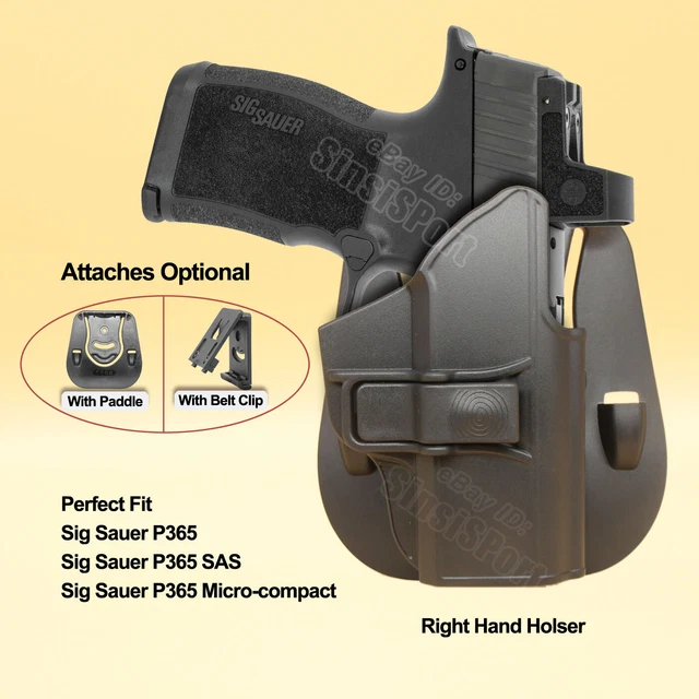 P365 9MM HOLSTER OWB Fit Sig Sauer P365 3.1" P365 SAS P365 Micro