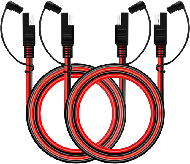 Cavo Di Prolunga SAE 2 Pin - 30cm Per Pannelli Solari, Auto E Moto - Connettore Rapido Con Protezione Anti Polvere - Foto 3