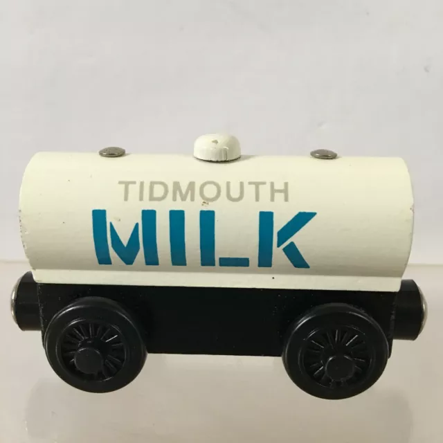 Thomas Tidmouth Milk Tanker The Tank Engine Tender Wooden Magnetic Railway Toy