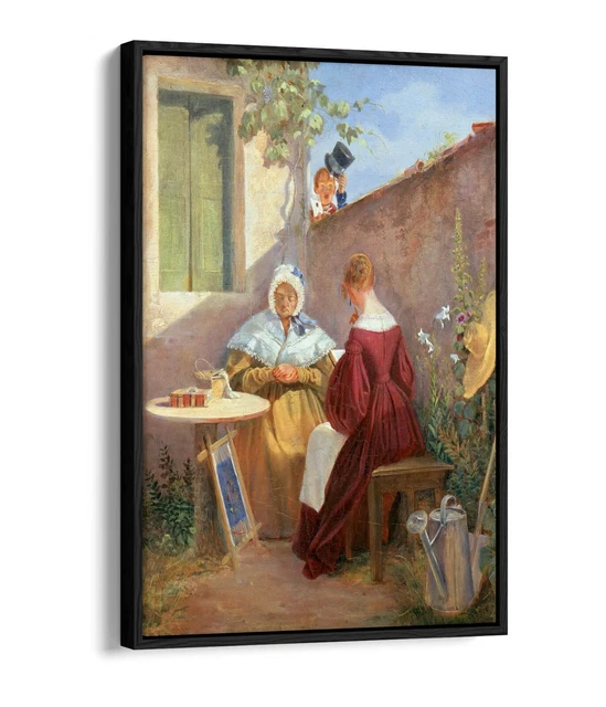 Tableau « Dans Le Grenier » De Carl Spitzweg - Reproduction Sur Toile - Prêt à Accrocher
