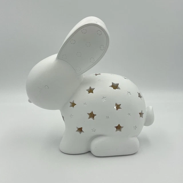 BUNNY RABBIT NIGHT Light Baby Nursery White Tested & Working £7.99 ...