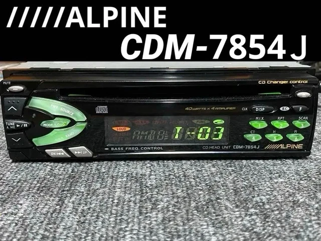 【完動品】ALPINE CDM-7854J CDチューナー【希少】 ALPINE WORKING CDM-7854J CD tuner Genuine OEM JDM Audio Deck