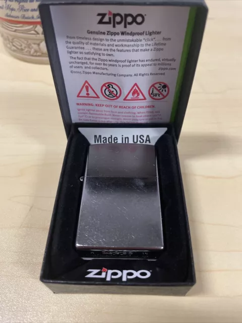 Genuine Zippo Lighter 207 Regular Street Crome - Made In USA FREE SHIPPING