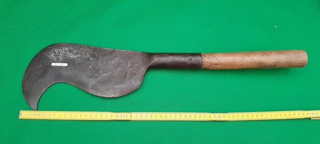 ANCIEN OUTIL SERPE faucille 44 cm en fer forgé bucheron vigneron
