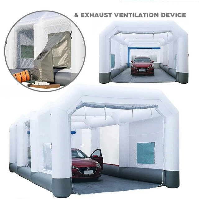 GORILLASPRO Inflatable Paint Booth 30x16x11Ft With (950W+1100W) Blowers +DXBZ