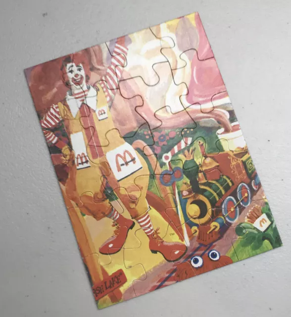 Vintage 1973 McDonaldland 20pc Puzzle-Ronald, Train, Goblin Pre-Happy Meal Promo