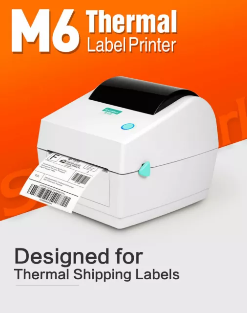 Label Printer Thermal Shipping Address Barcode 4*6 150mm*100mm with 1 ROLL Label