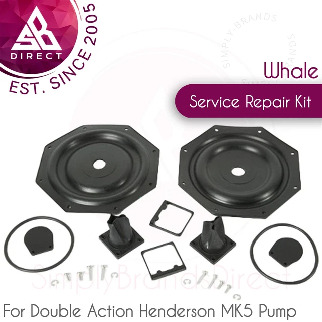 Whale AK8060 Service Réparation Kit │ Pour Double Action Henderson MK5 Pompe