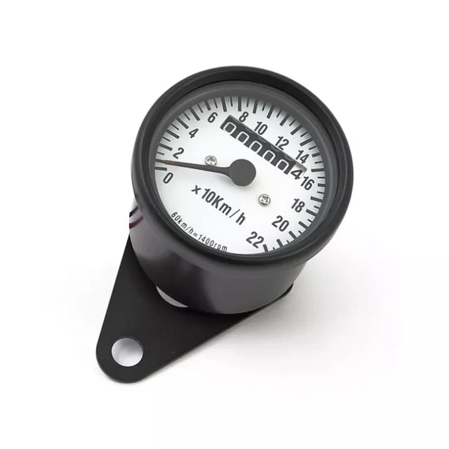 Mini Tachometer Schwarz Motorradtacho für Japan und US Motorrad Kilometerzähler