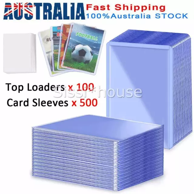 5/50/100PCS Toploaders Top Loaders Thin Loader 35pt 3"x4" Bulk Pokemon NBA MTG A