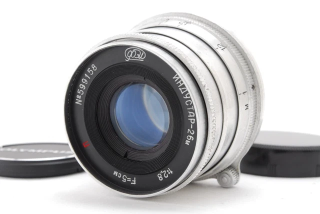 NEAR MINT] INDUSTAR 26M 5cm f2.8 Red P portrait Lens for Leica L39