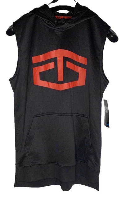 Tapout NWT's mens Sleeveless Drawstring Hoodie Kangaroo Pocket sz S