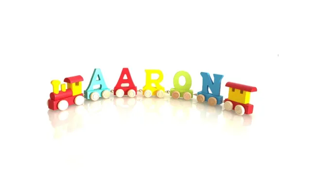 Color Wooden Name Train Letters Personalised Name Train as Children Baby Gift