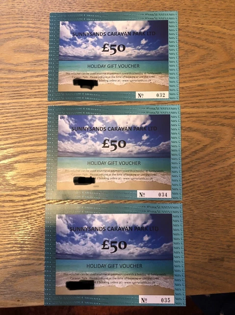 Sunnysands Caravan Park £150 Gift Voucher - No Expiry Date