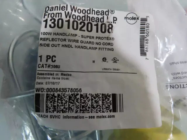 Daniel Woodhead-Molex1301020108 Hand Lamp / Drop Light SIDE OUTLET W/REFLECTOR