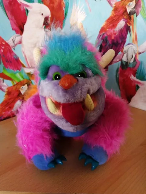 Rare Amtoy My Pet Monster Wogster Puppet Soft Toy Retro Vintage Collectable