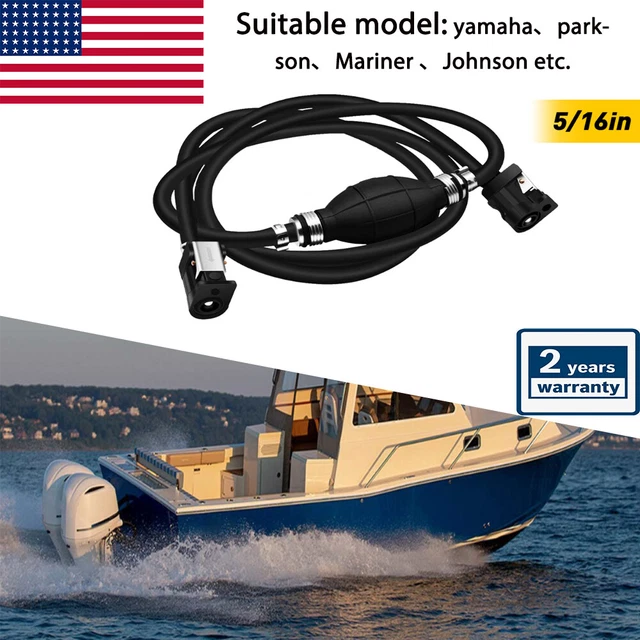 5/16& MARINE OUTBOARD Boat Motor Fuel Gas Hose Line Assembly with