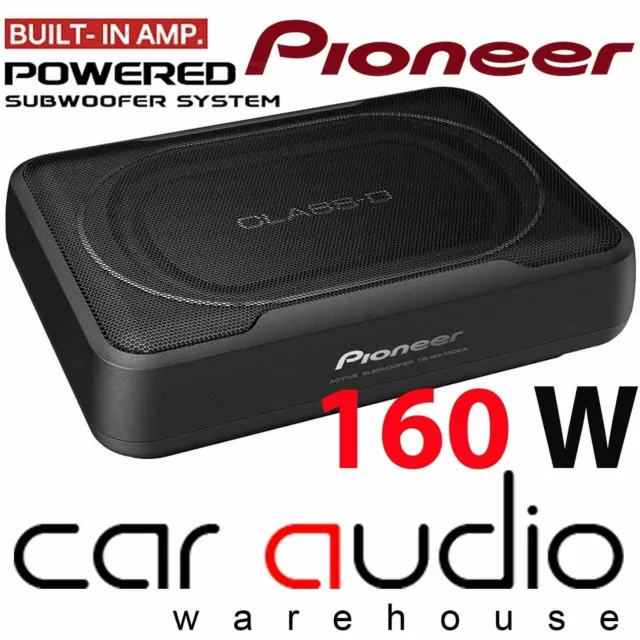 Pioneer TS-WX130EA 160 Watts Active Underseat Car Sub Box Subwoofer & Amplifier