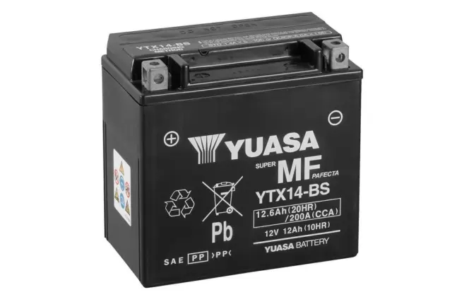 Batería Yuasa YTX14-BS 12V 12Ah | BTX14-BS | ytx14bs | ptx14-bs | ¡Envio 24h/48!