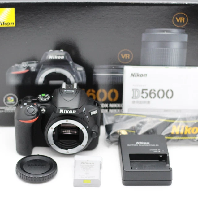 [Near MINT  Count 250] Nikon D5600 24.2MP Digital Camera Black Body Only Japan