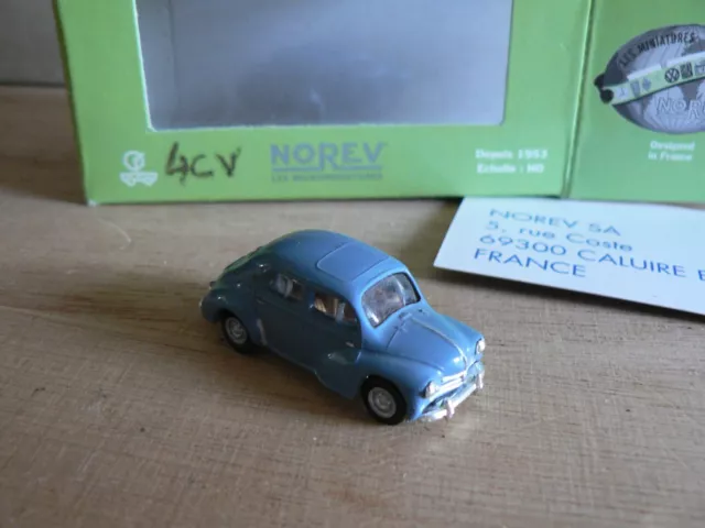Norev microminiature HO - Renault 4 CV