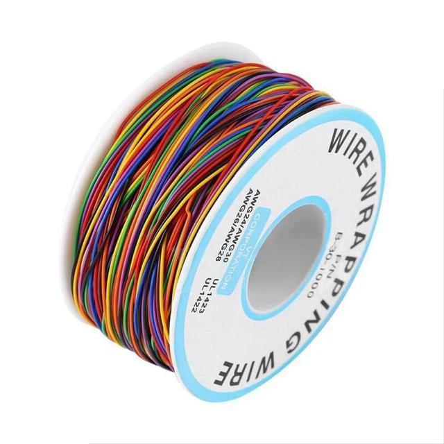Cavo verricello elettrico scatola di prova rivestita 0,25 mm stagnato 2,5 m avvolgimento filo