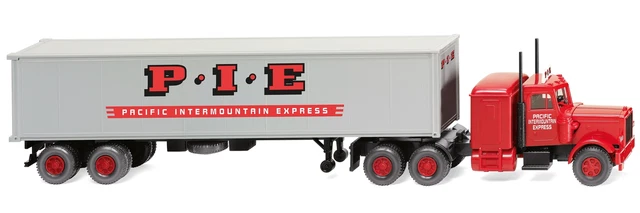 WIKING, HENSCHEL 4x2 avec remorque forugon 1 Essieu - KAISER'S KAFFEE