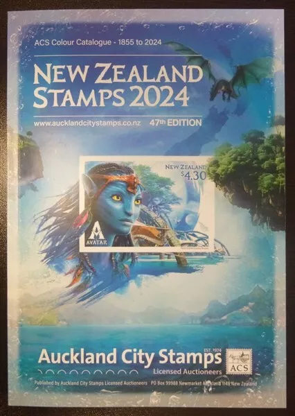 New Zealand Acs Stamp Catalogue 2024 In Full Colour (Id:lit760)