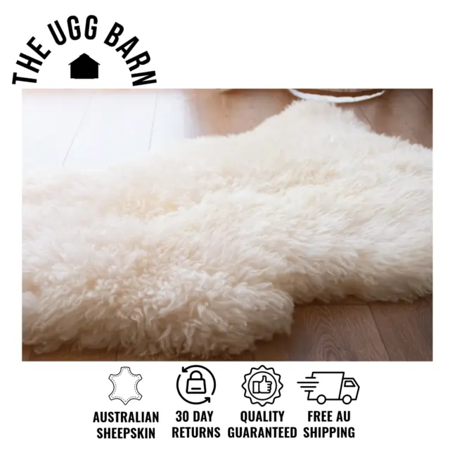 Shear Style® Long Wool Sheepskin Rug | 85/115cm | Sustainable | Eco-Friendly