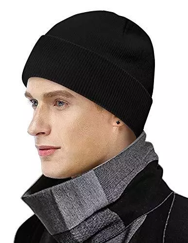 MOBIUSPHY BONNET D'HIVER pour homme et femme - En laine - Noir - Design  class EUR 13,21 - PicClick FR