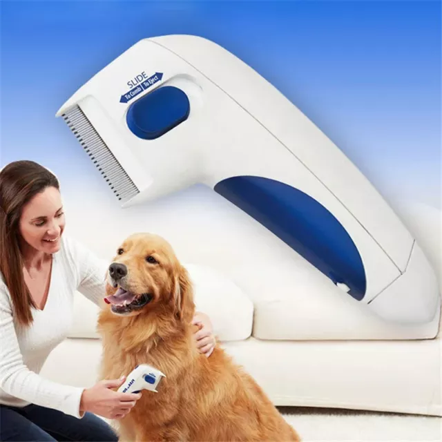 Pet Cat Dog Electric Terminator Brush Anti Removal Kill Lice Cleaner Electric He 2