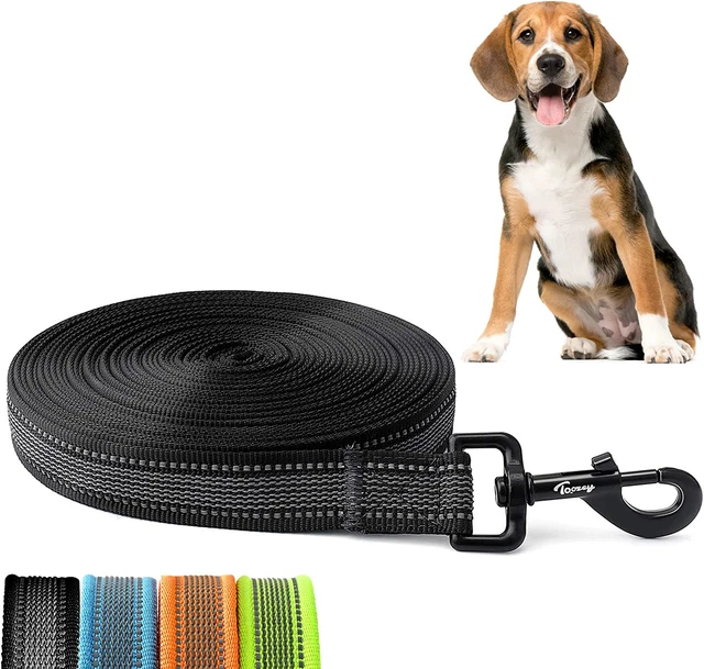 Plomo de entrenamiento para perros Toozey, 5m | 10m | 15m | 20m correa de línea larga ajustable con -