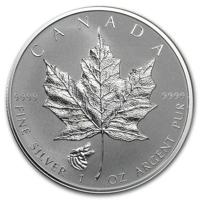 Wolf Privy 2016 1 oz Canadian Silver Maple Leaf Reverse PROOF Canada Coin S178