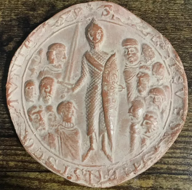 Nachbildung von  Siegel der Gemeinde Soissons, 1228 Frankreich.
