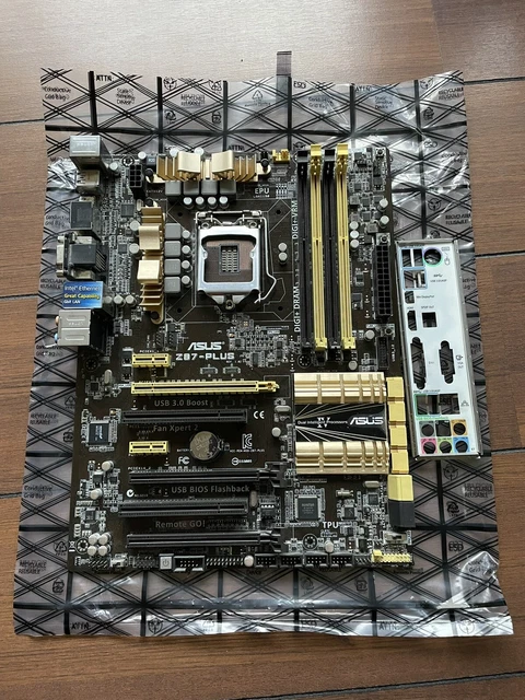 ASUS Z87-PLUS LGA1150/H3 ATX Motherboard with I/O plate - TESTED ...