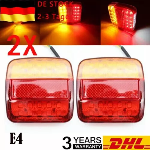 2tlg LED Anhänger Rücklicht Hänger Rückleuchte Heckleuchte Rückleuchten PKW LKW.