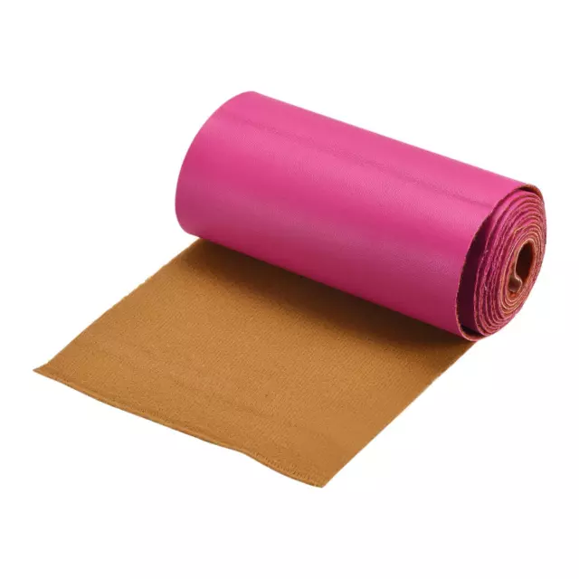 Sintetico Pelle Lenzuola,PU Pelle per Creazione Artigianato,10x135cm Rosa Rosso