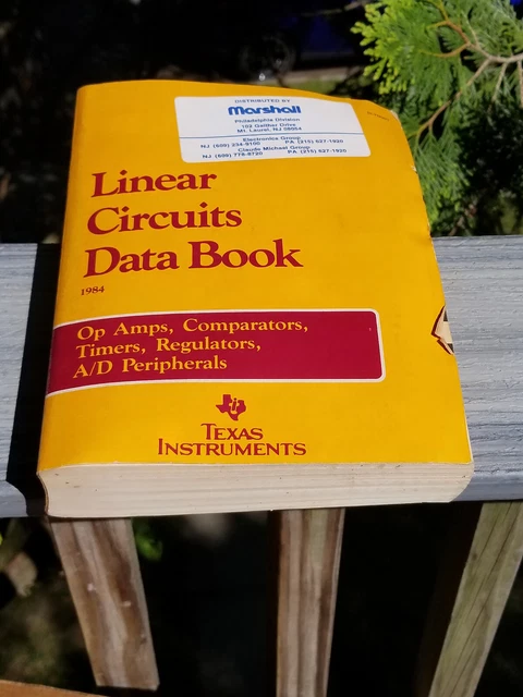 Vintage Texas Instruments Book  Data Electronic Manual Linear Circuits Data 1984