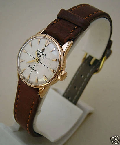 OMEGA OROLOGIO ORO ROSE 18 Kt  EPOCA ANNI '60 AUTOMATIC GOLD VINTAGE WATCH