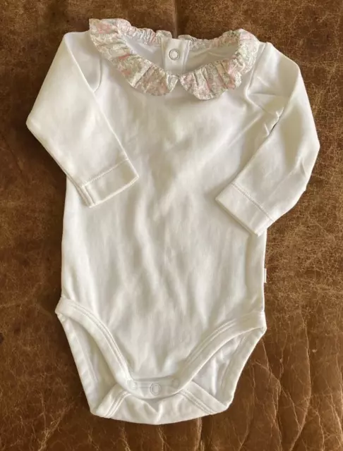 Jacadi Baby - Long Sleeve Collared   One Piece Sz 3 months Baby Girl