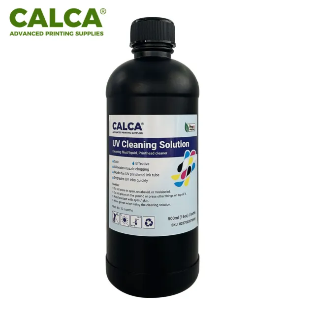 CALCA UV / UV DTF Cleaning Solution for Epson Printheads, 16 oz, 500ml US Stock