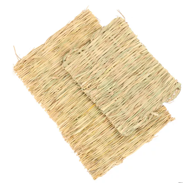 Rabbit Grass Chew Mat Small Animal Hamster Guinea Pig Cage Bed House Pa Fact Glo